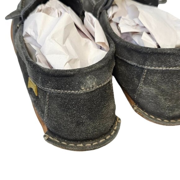 Camper Mens Casco Suede Moccasins Size 42 US 9 Gray Rubber Sole - Picture 4 of 12
